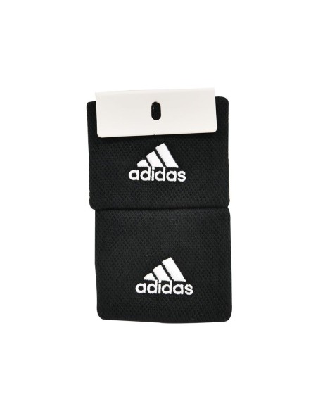 Muñequera Pequeña Adidas Tennis Negro Blanco | Ofertas de pádel
